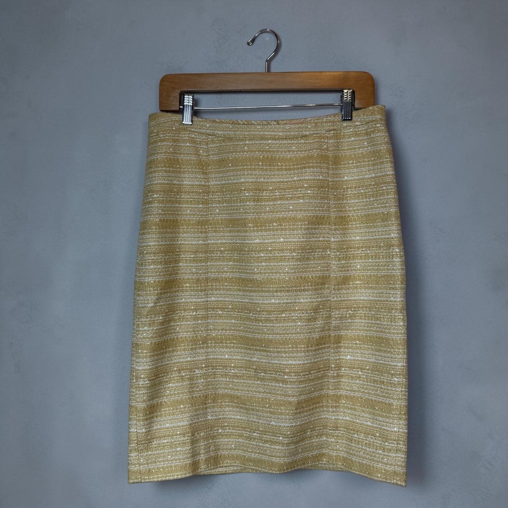 Lilly Pulitzer Estate Metallic Boucle Pencil Skirt Preppy Career Office Siren 10